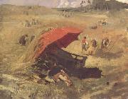 Franz von Lenbach The Red Umbrella (nn02) oil painting
